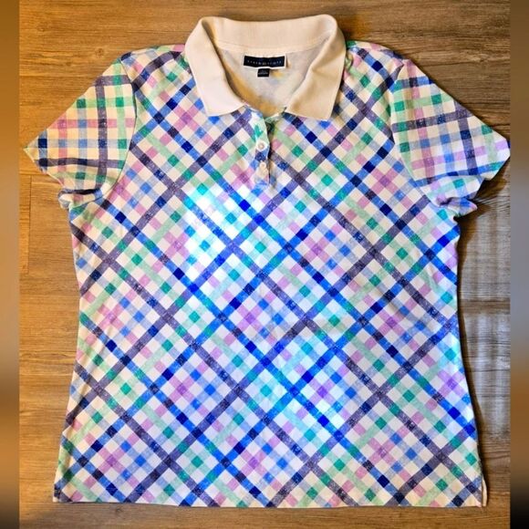 Cottage Core Ladies Polo! Adorable! - Picture 1 of 5
